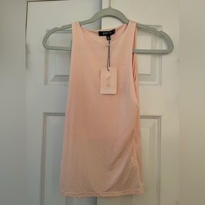 Misguided pink tank top
